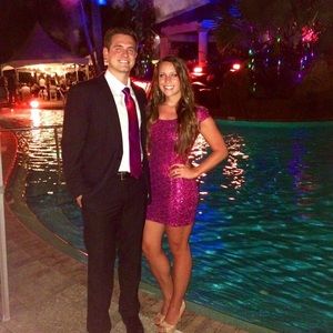 Sequined pink dress- worn once.